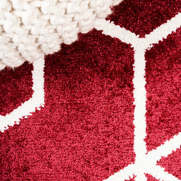 Tumbling Blocks Modern Geometric Area Rug 2